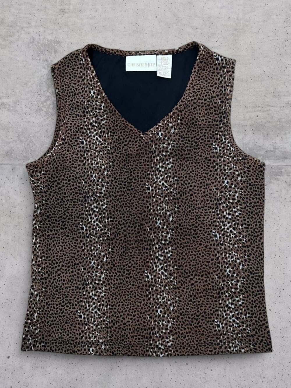Christie & Jill Women's Cheetah Vest